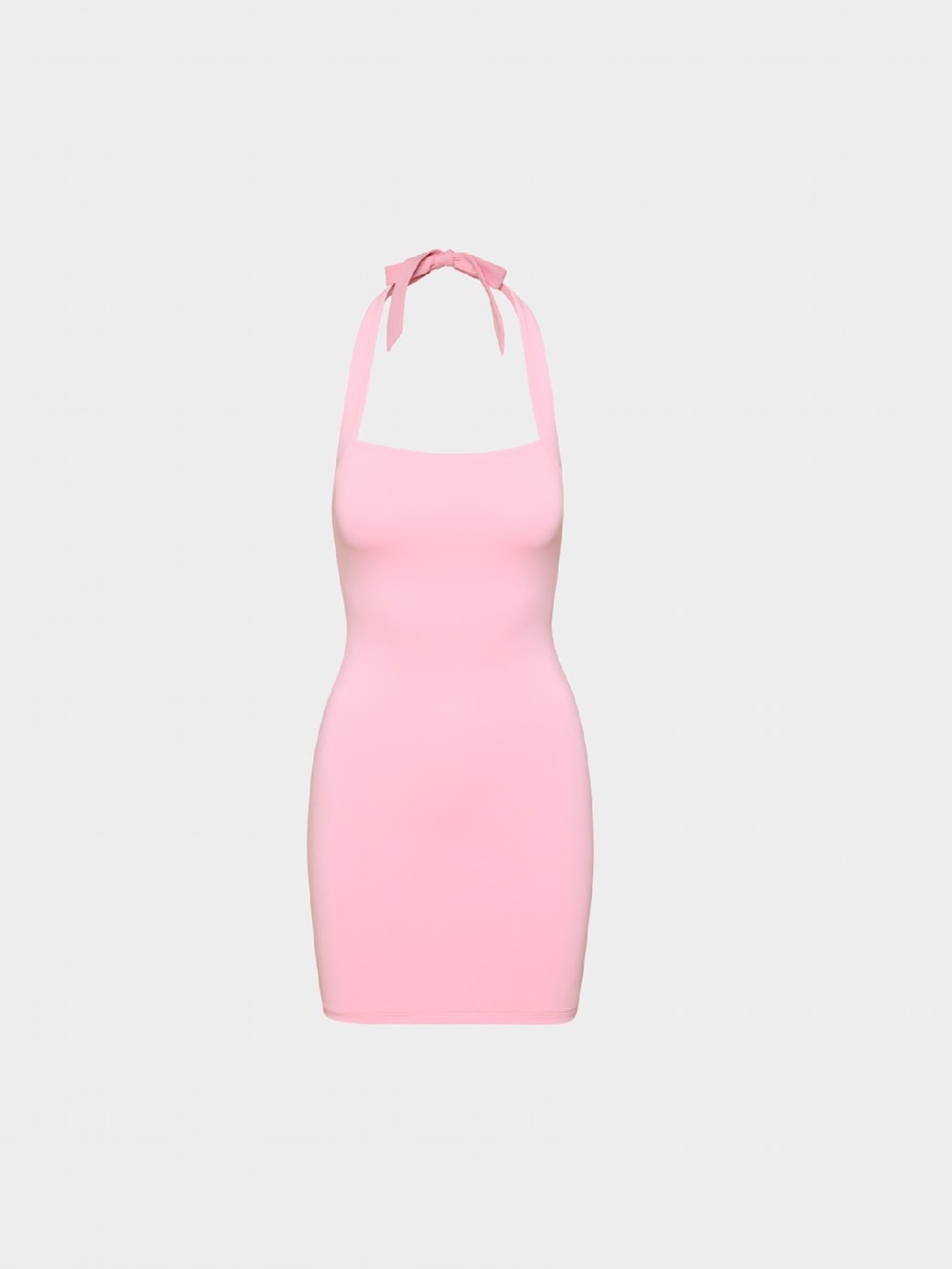 Aritzia Pink Contour Halter Dress
